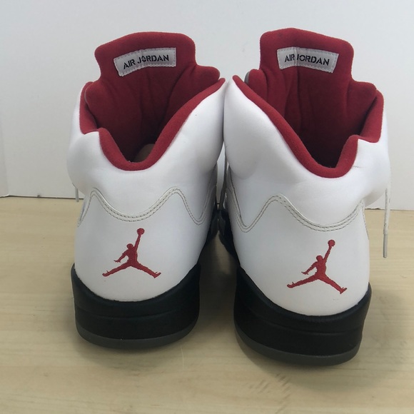 Air Jordan 5 Retro Fire Red Silver Tongue Sz 13 - Picture 4 of 16